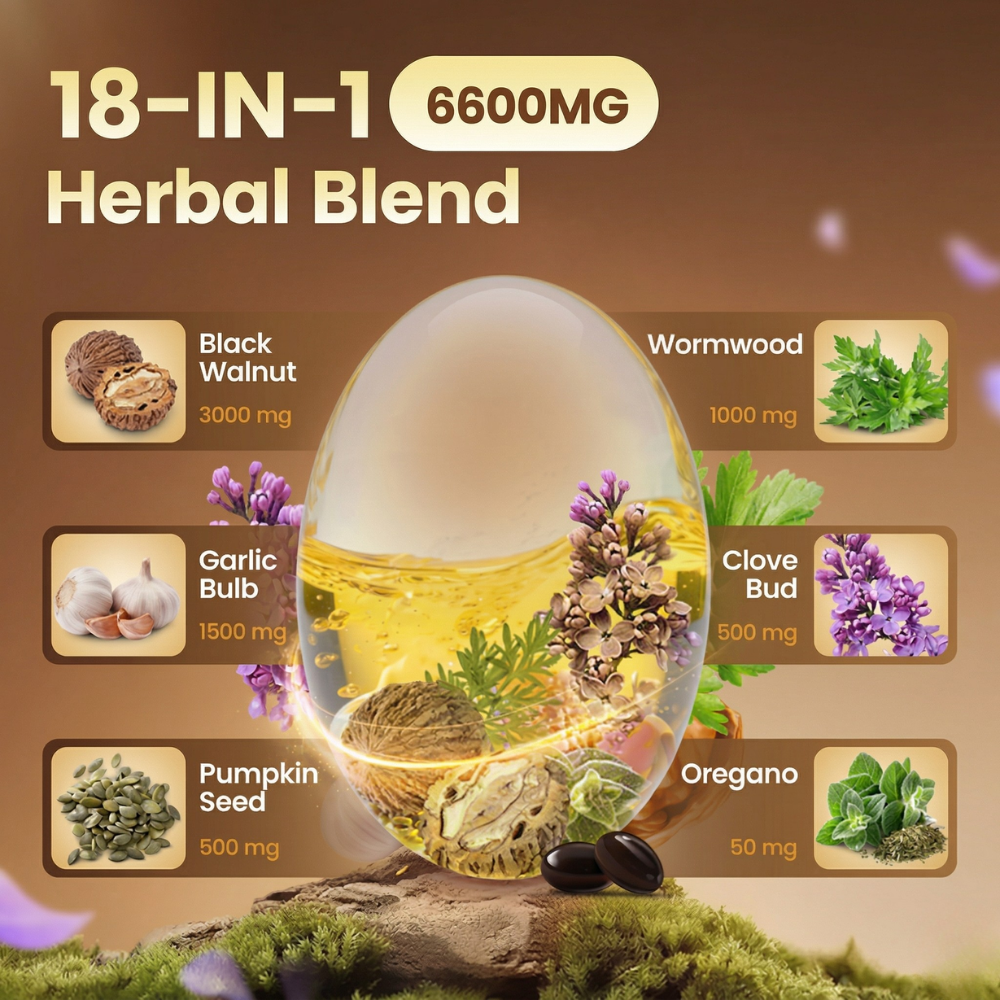 ShapeDrops™ Black Walnut Wormwood Capsules