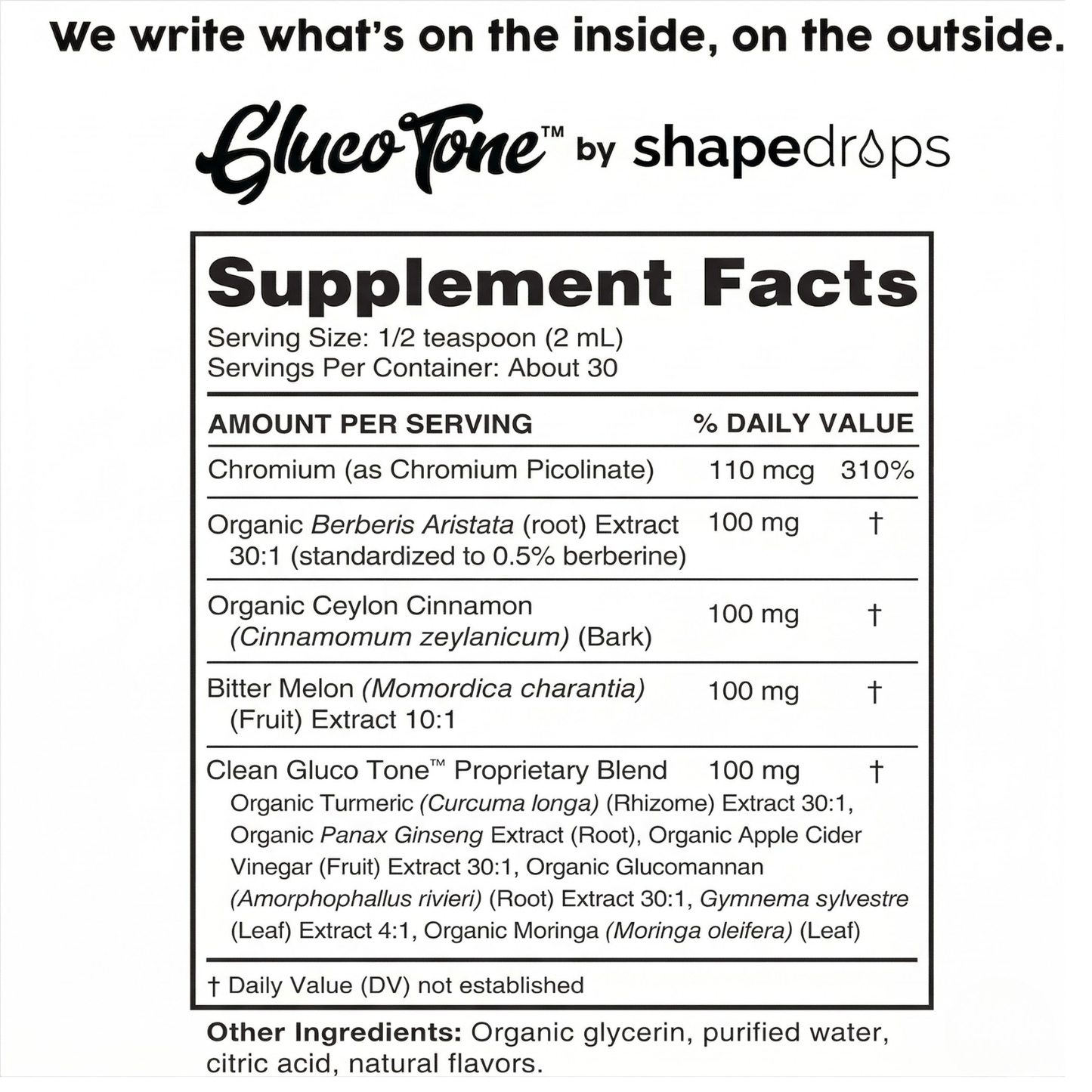 ShapeDrops™ Gluco Tone