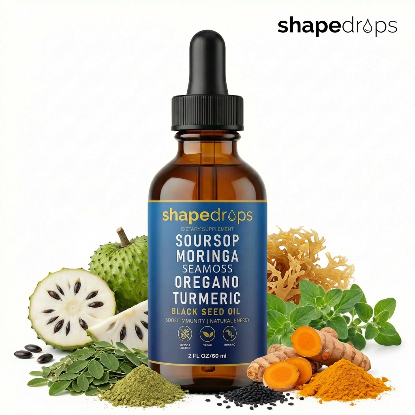 ShapeDrops™ Soursop Immunity & Vitality Drops