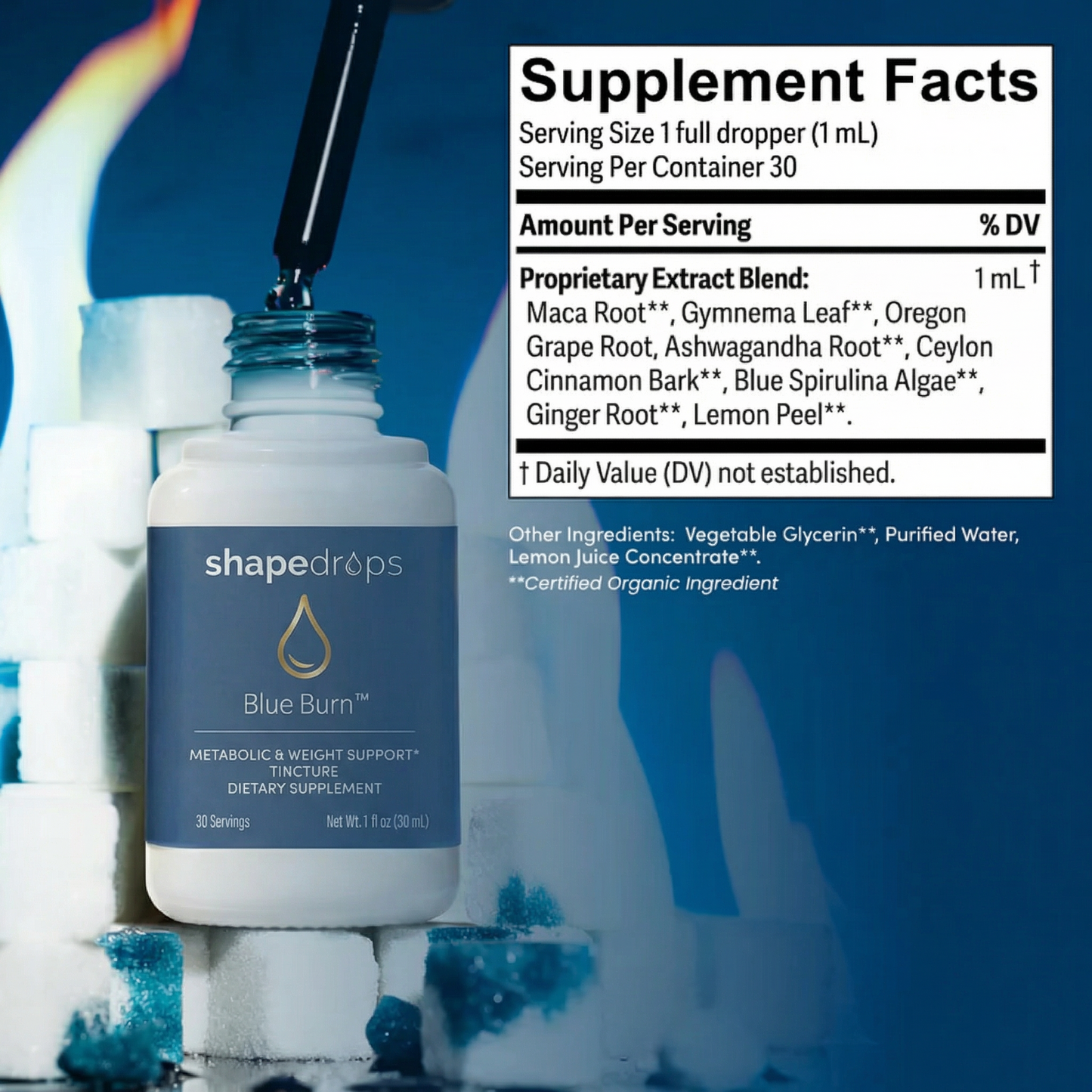 ShapeDrops™ Blue Burn Metabolic Support